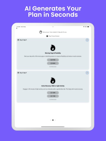 AI planner - SmallStep iPad screenshot