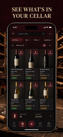 葡萄酒品鉴笔记 酒窖管理 screenshot