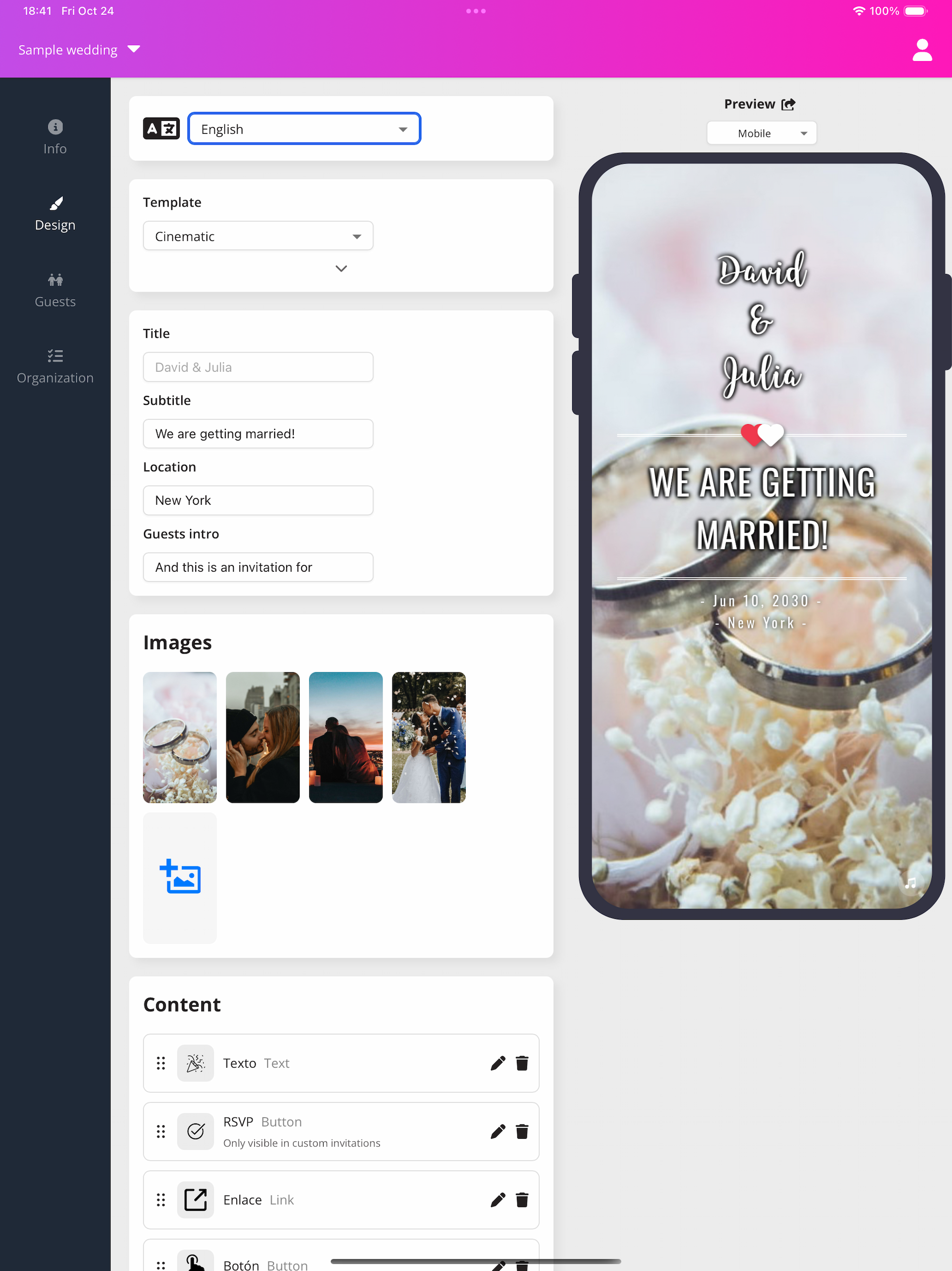 Eventia - Digital Invitations screenshot 8