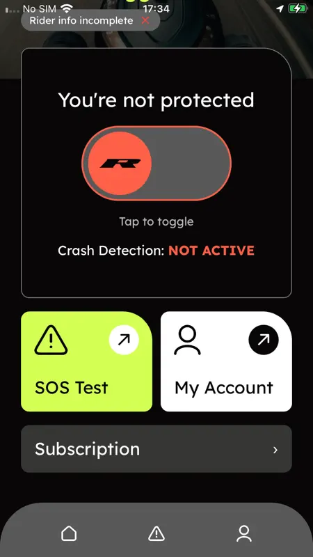 REALRIDER SOS screenshot 1 of 3