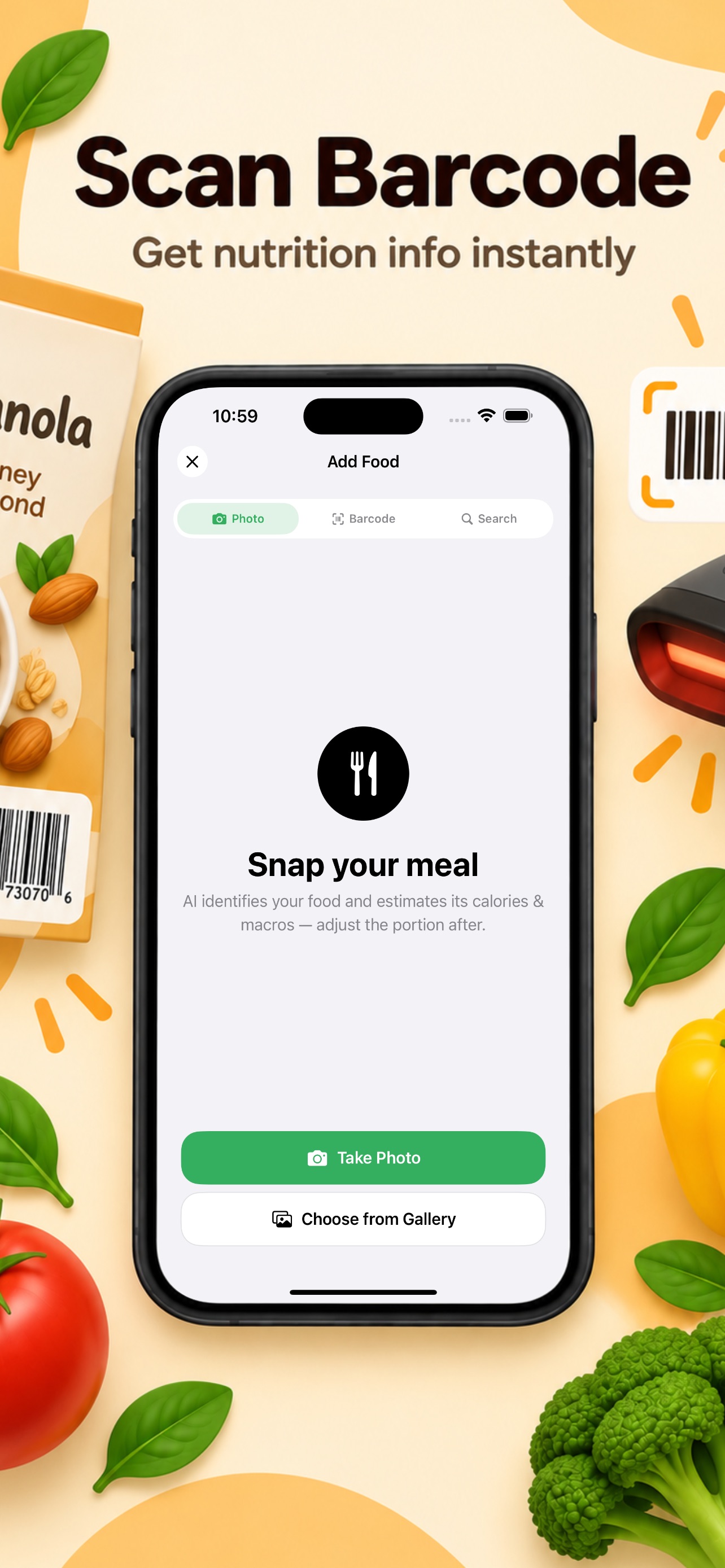 Screenshot 2 of Calorix: AI Food Scanner