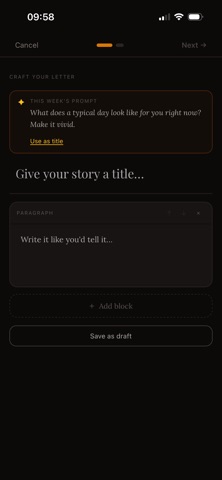LifeLetter screenshot