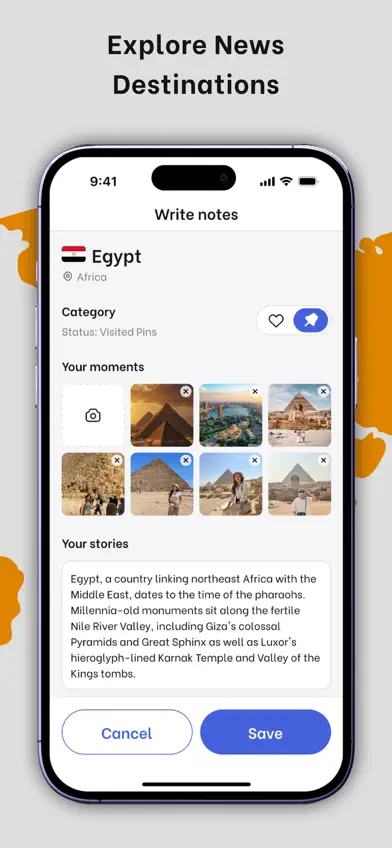 been: countries visited map screenshot 5