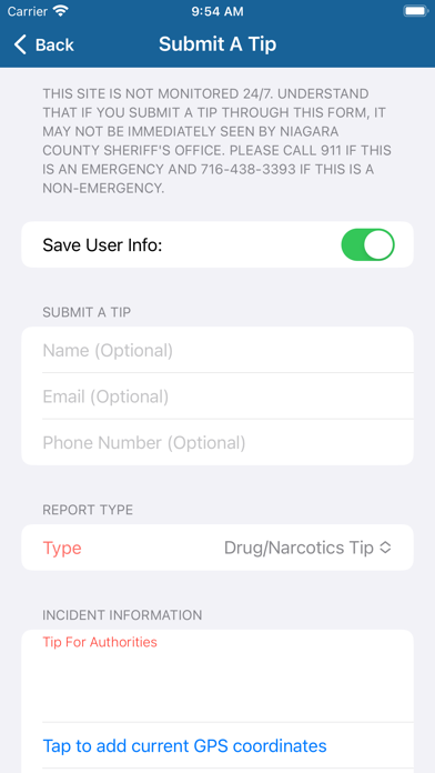Niagara County Sheriff NY Screenshot