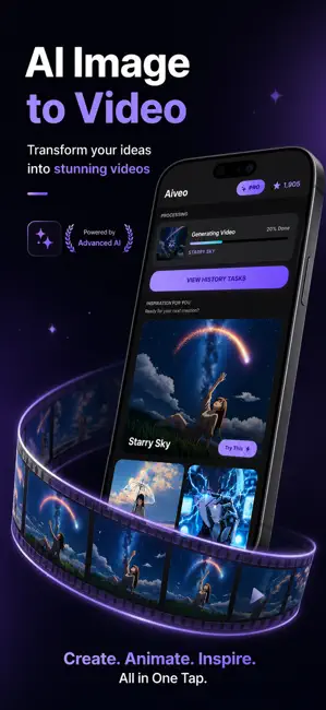 Aiveo - Image to Video AI iPhone screenshot 1