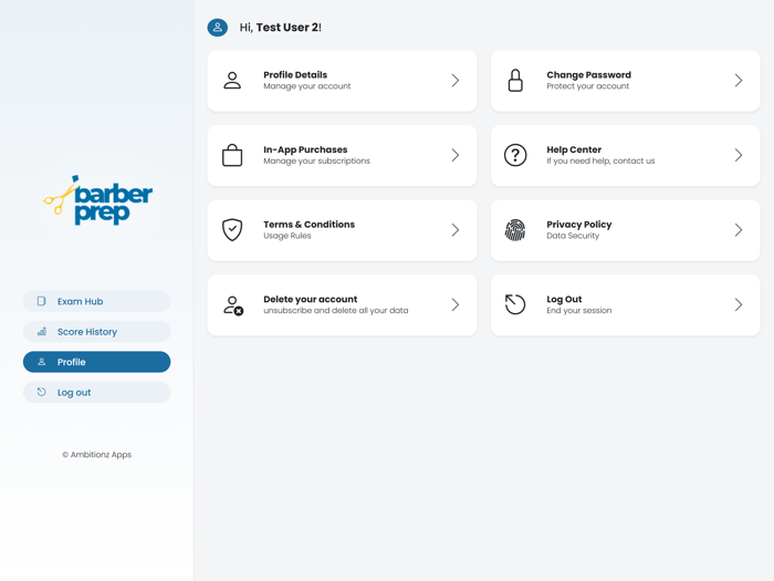Barber Practice Test