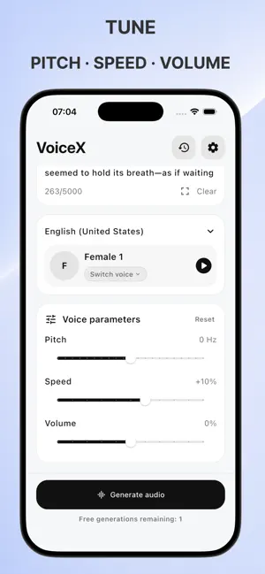 VoiceX - Text To Speech screenshot 3