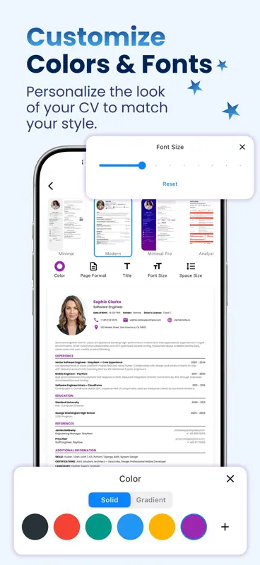 Resume Maker | CV Builder App screenshot 4 of 5