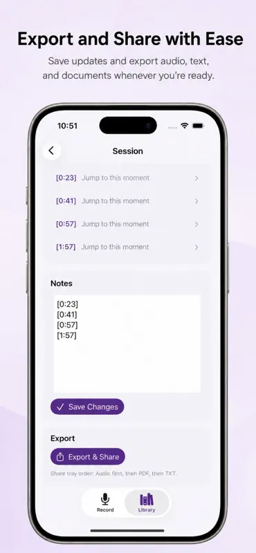 Voice Recorder with Timestamps screenshot 4 of 4