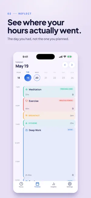 Horae — Daily Time Tracking screenshot 2