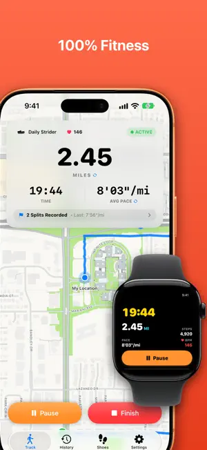 Stride: Walk & Run Tracker screenshot 1