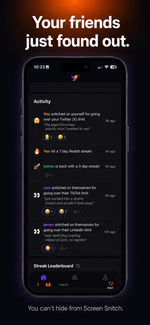 Screen Snitch: Screen Time screenshot 1