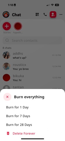 Burner Chat AI Screenshot 9 of 10