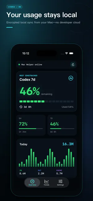 iCodex: Claude & Codex Usage screenshot 3