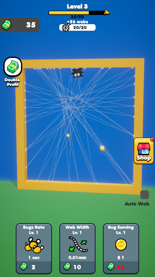 #3. Idle Spider Web (iOS) 来自: Minidragon