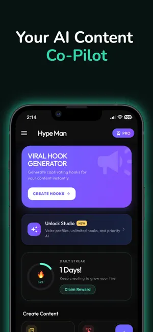 AI Hook Generator - Go Viral screenshot 1