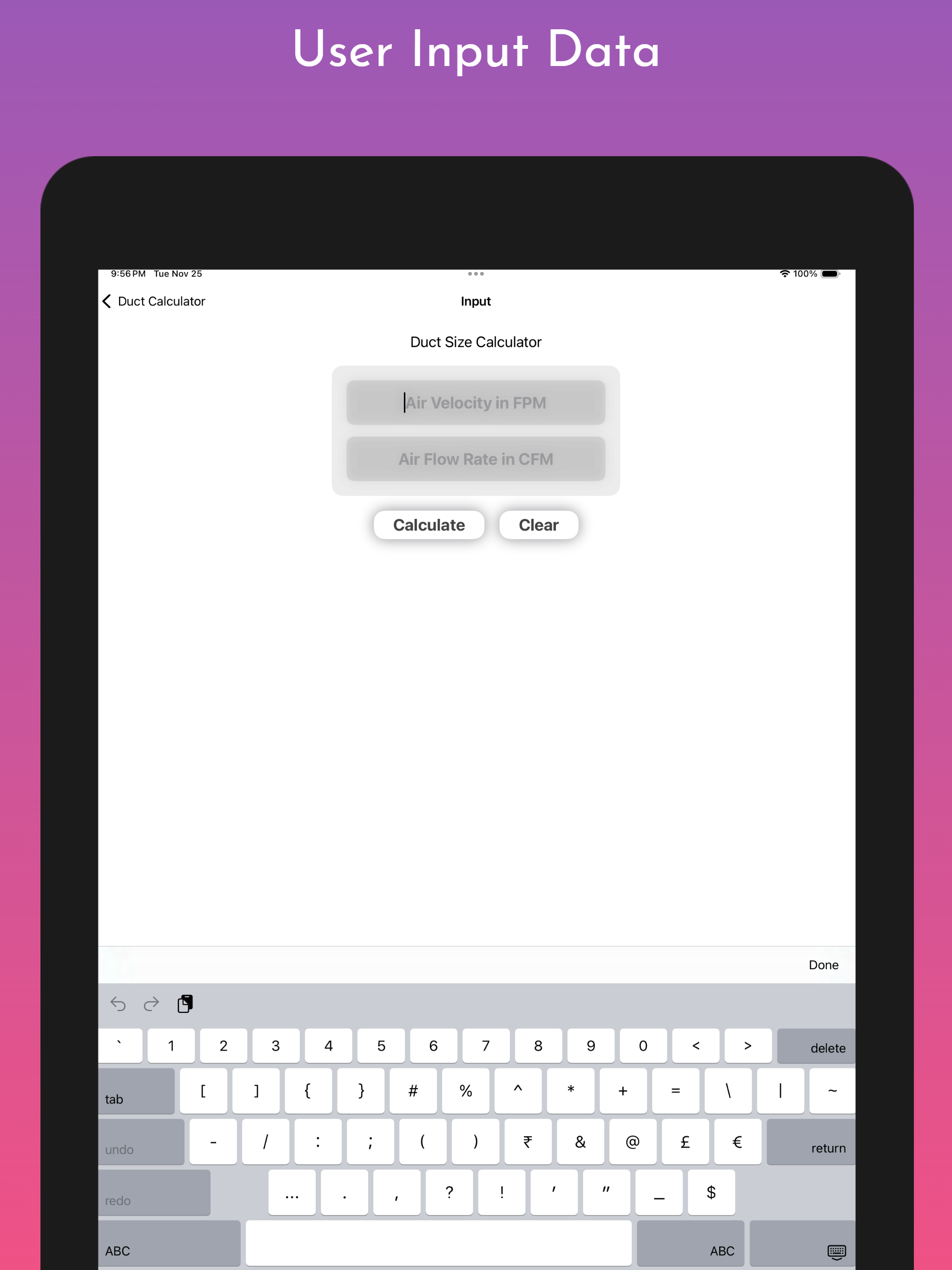 Duct Calculator Pro