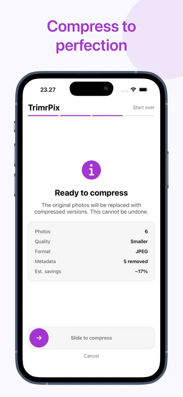 TrimrPix: Compresser photos screenshot 4 of 6