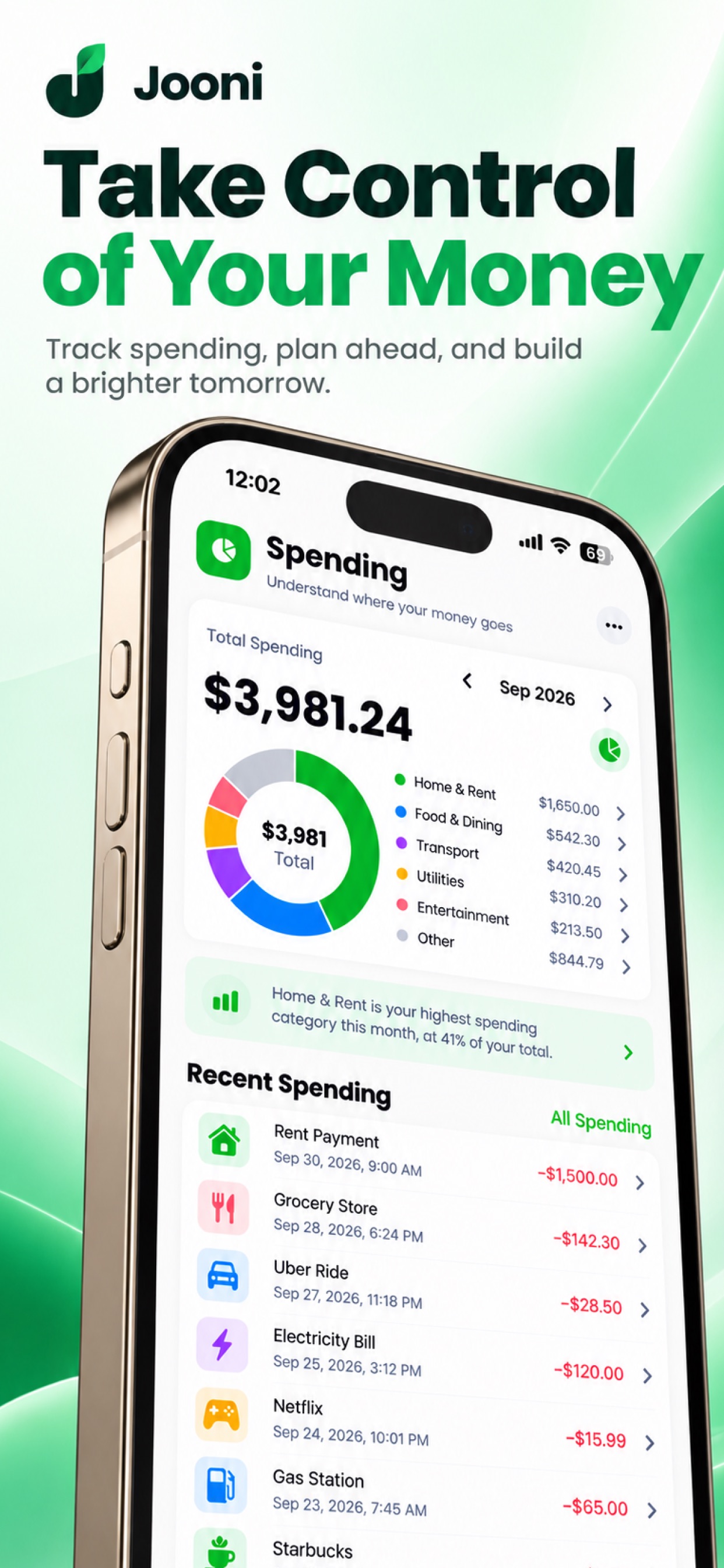 Screenshot 1 of Jooni: Track & Save