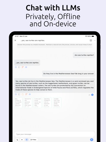 LatentChat - Assistant LLM iPad screenshot