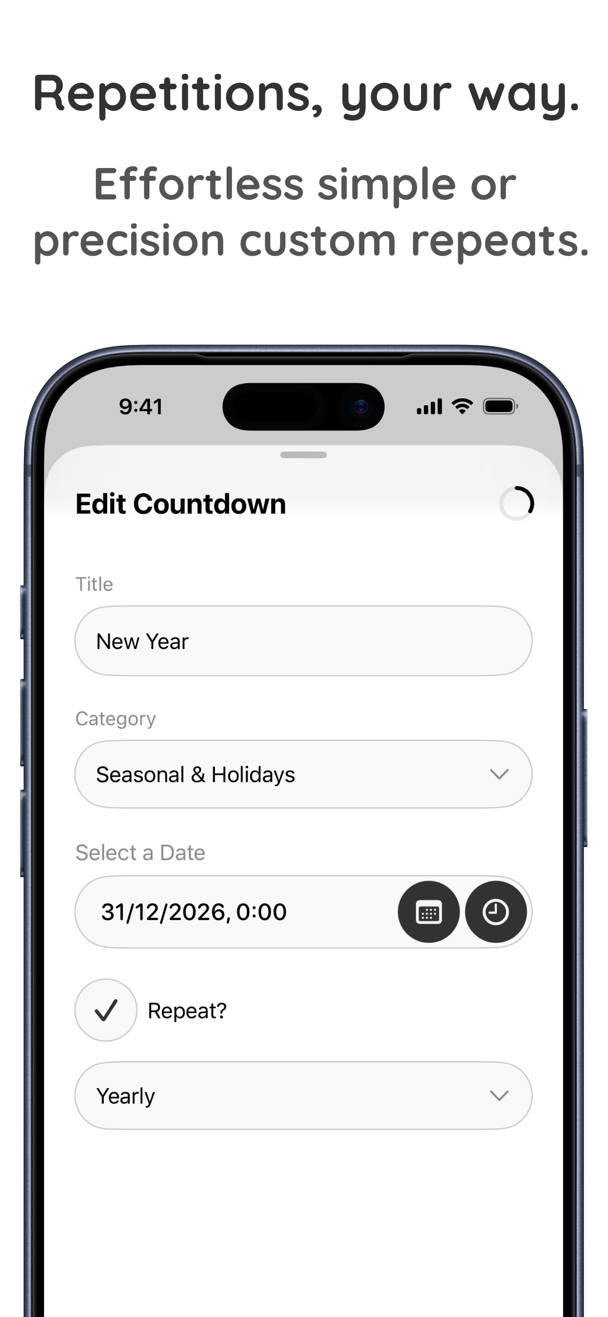 Metriso: Visual Countdowns screenshot 5
