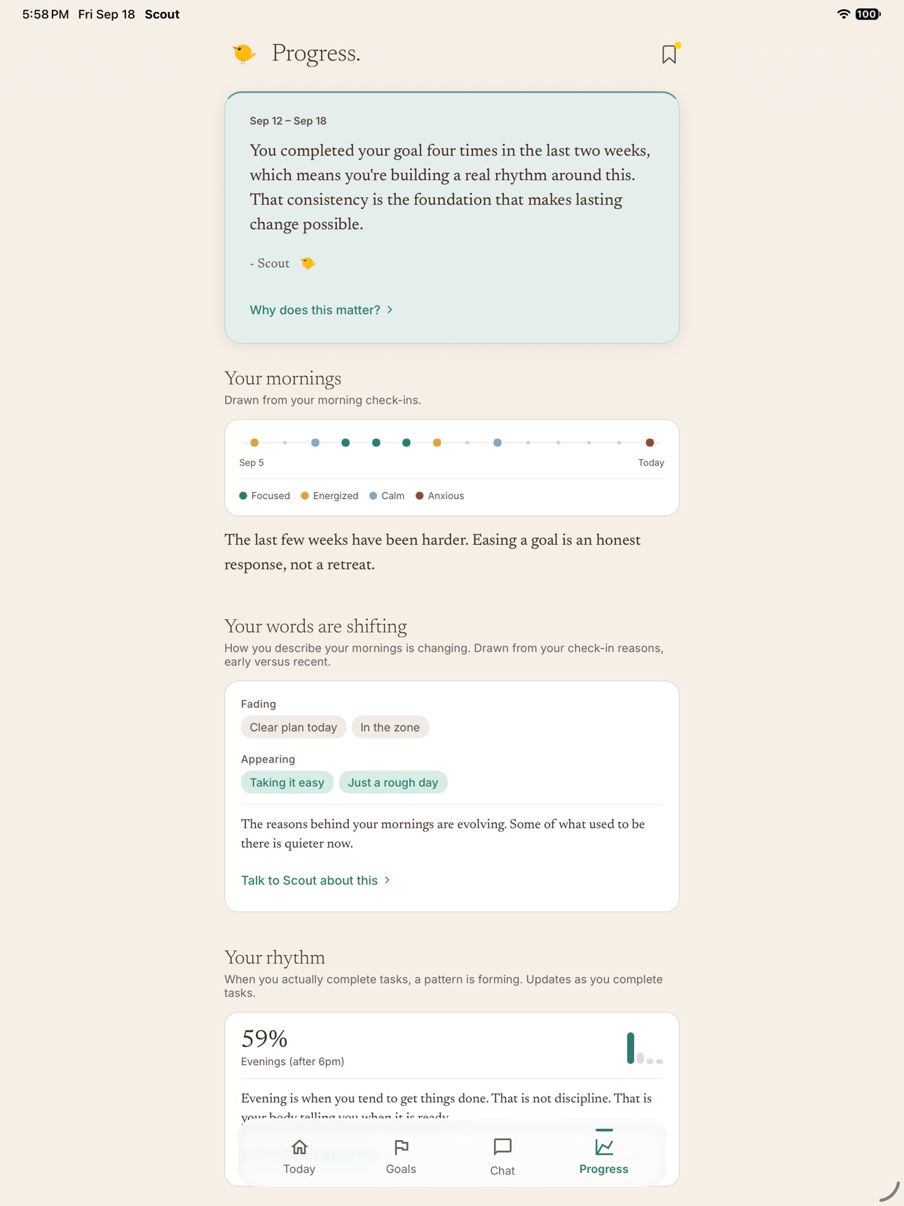 Screenshot 10 of Scout: Goals & Habits