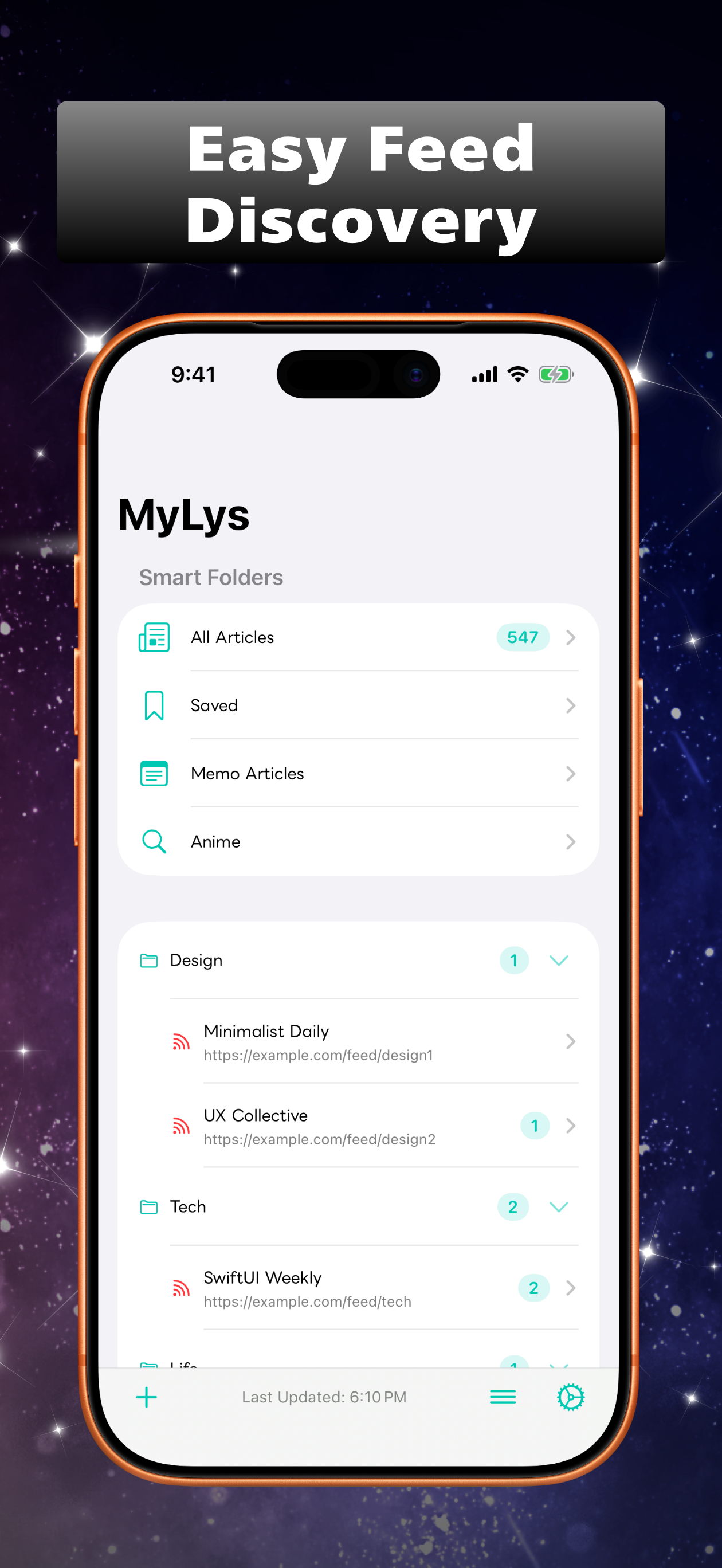 MyLys: RSS Reader & News Feed