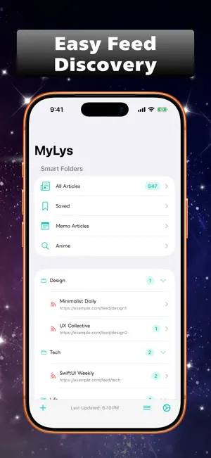 MyLys: RSS Reader & News Feed screenshot 3