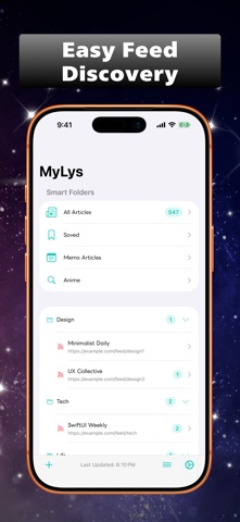 MyLys: RSS Reader & News Feed Screenshot 3 of 3