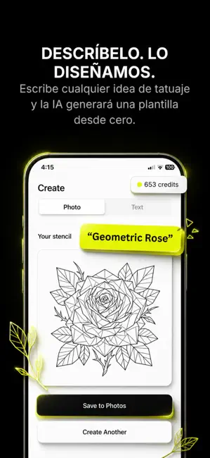 InkCut - Tattoo Stencil Maker iPhone screenshot 3