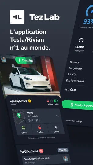 Capture d'écran de TezLab - For Tesla/Rivian sur iPhone 1