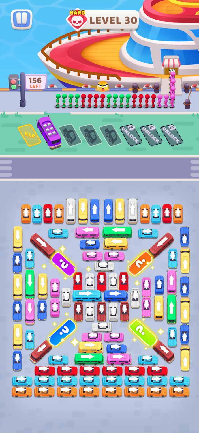 Car Station Traffic Jam