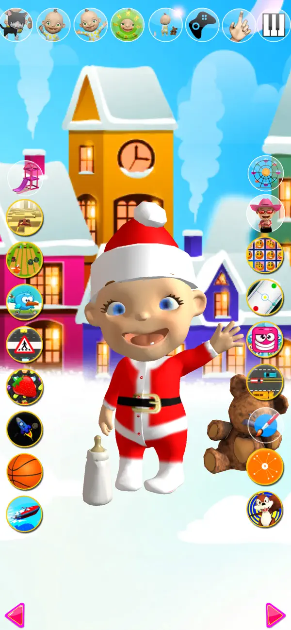 Screenshot #1 pour Talking Babsy Baby Xmas Games