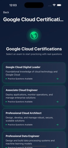 Cloud Exams 2025 screenshot