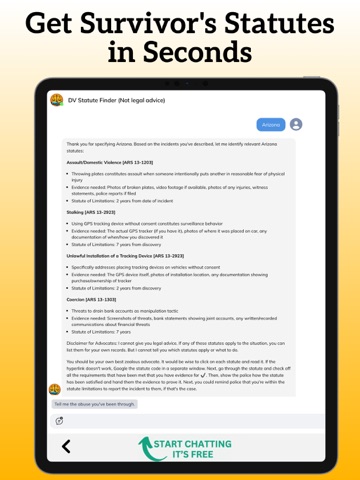 StatuteFINDER iPad screenshot