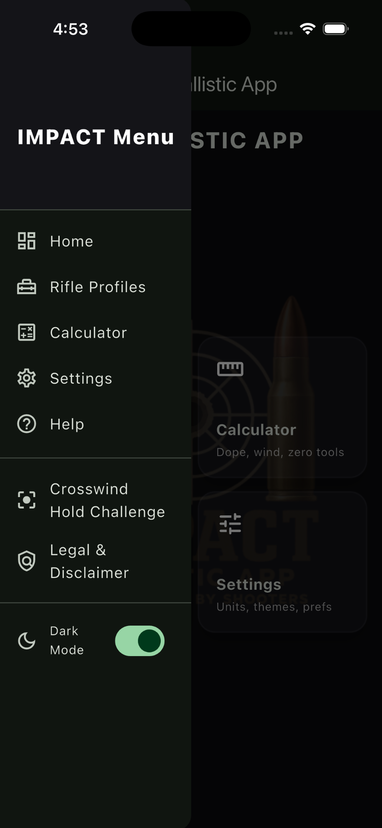 Impact Ballistic App