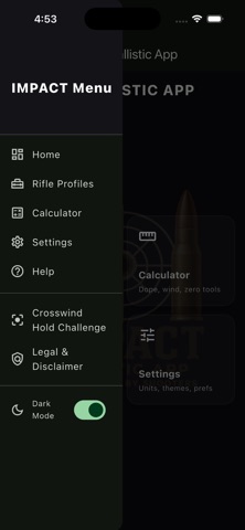 Impact Ballistic App screenshot