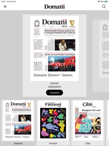 Domani iPad screenshot 2
