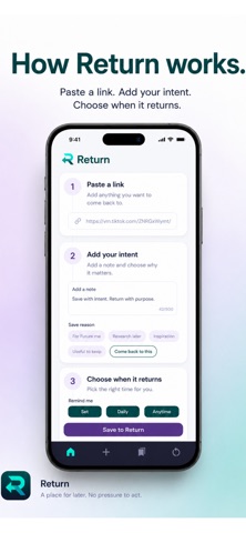 Return:Save Links,Return Later screenshot