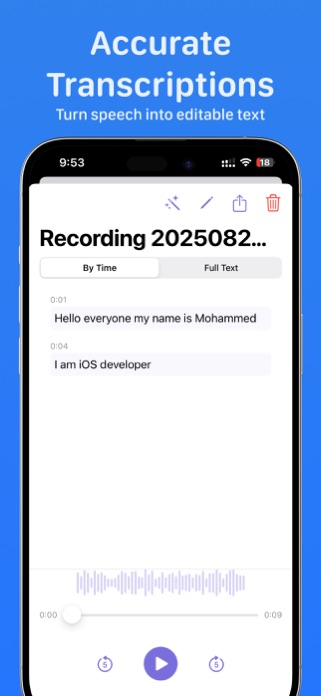 Speakly AI: Voice 2 Text Notes Screenshot 4 of 7