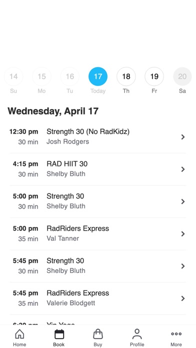 Radius Fitness Mesa Screenshot