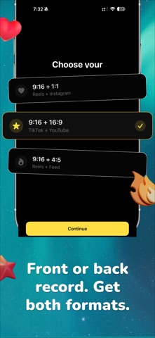 DualCamera recorder : Dual Cam iPhone screenshot