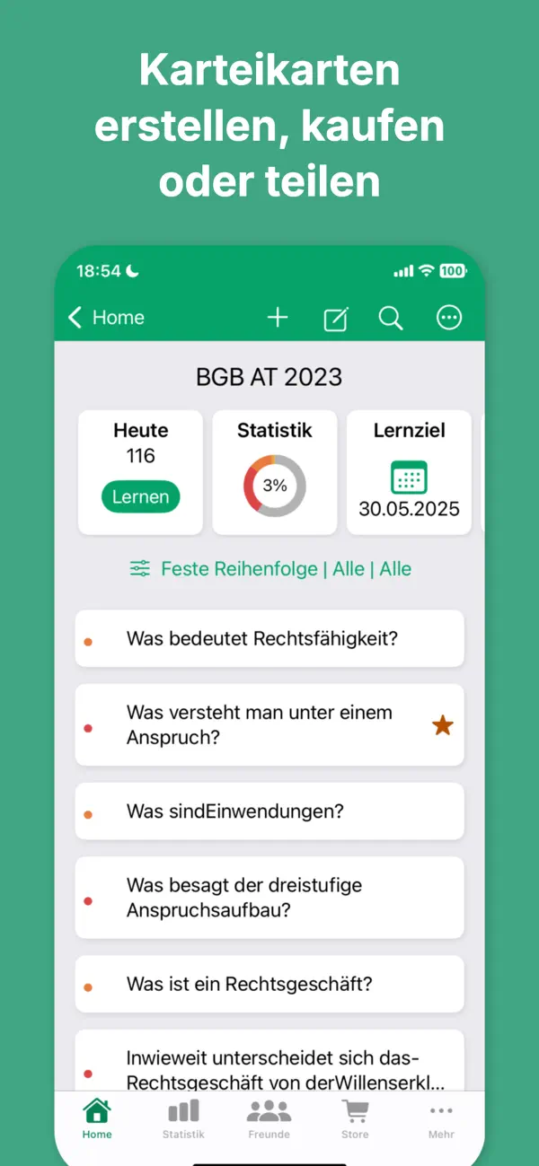 Repetico - Karteikarten lernen iPhone App Screenshot 3 – Bildung