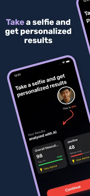LooksMax AI Private Face Rater screenshot 1