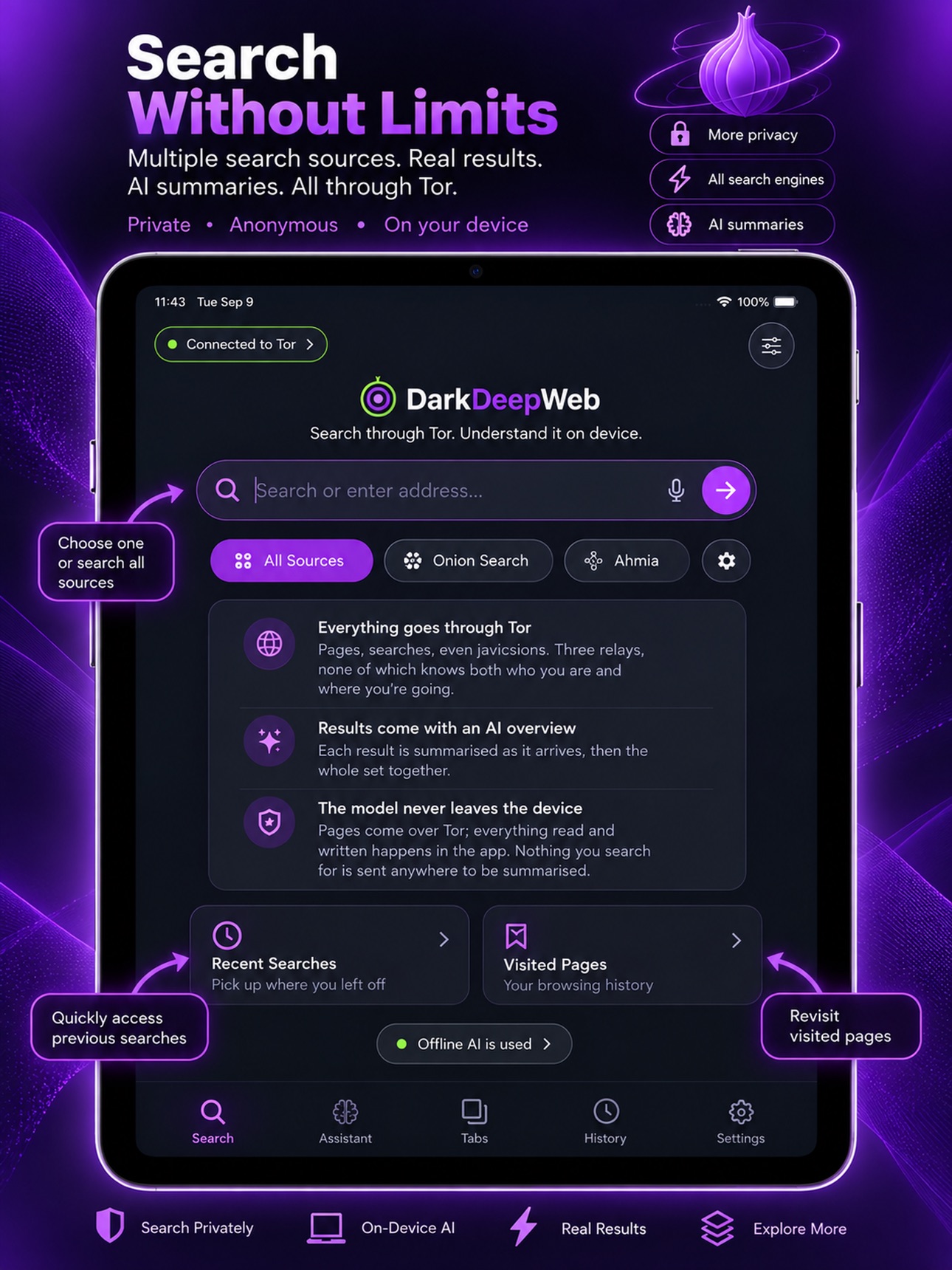 Screenshot 6 of DarkDeepWeb - AI Browser