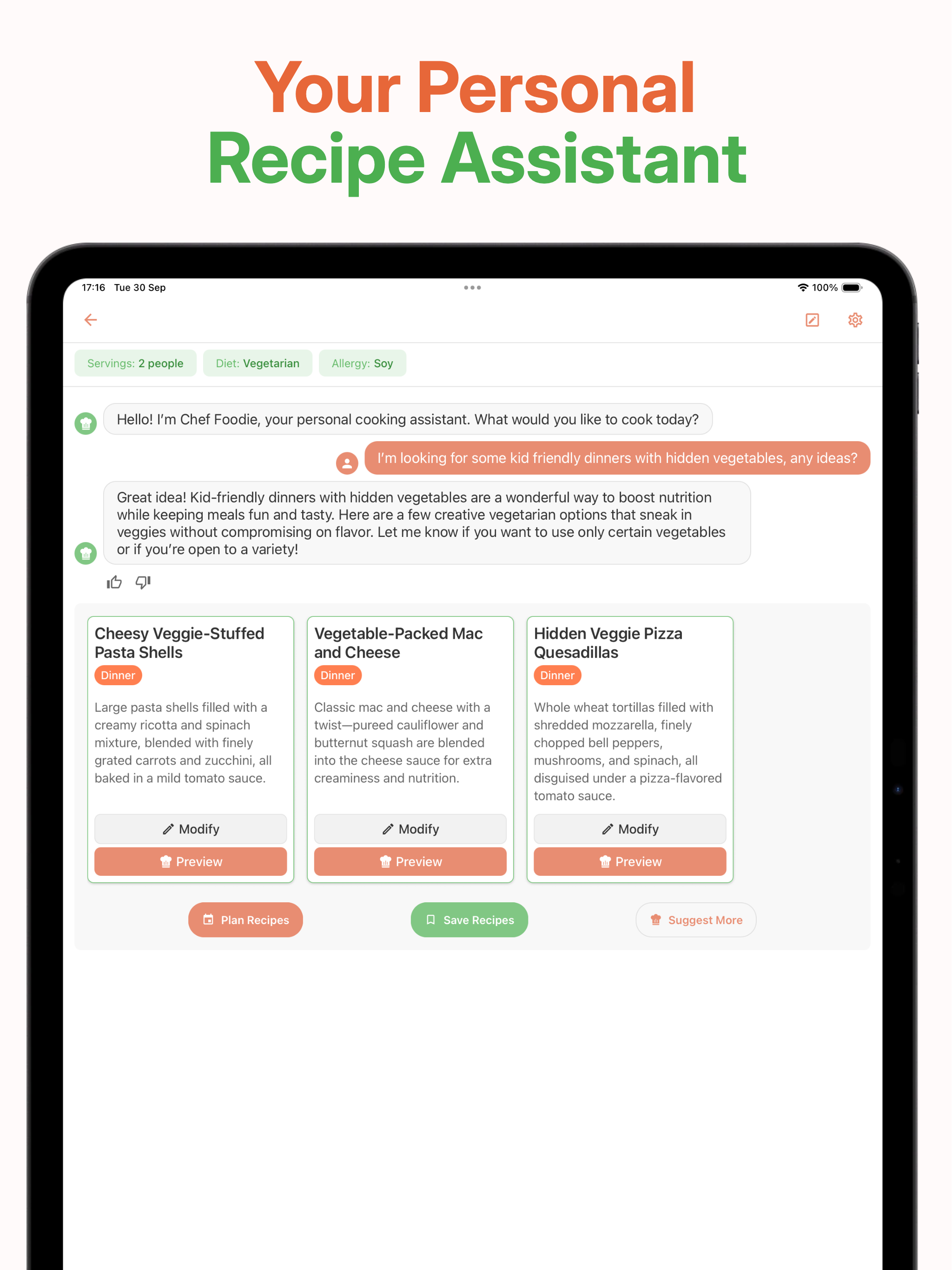 FoodiePrep AI Meal Planner screenshot 8