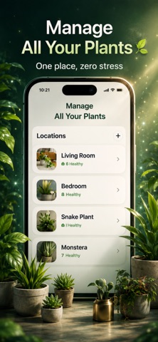 LeafCare: Plant Care & Water iPhone screenshot