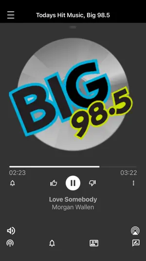 BIG 98.5, KHIC screenshot 1