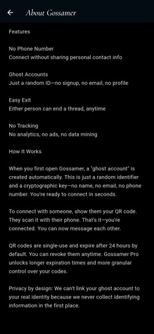 Gossamer Pro screenshot