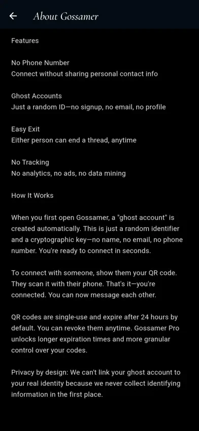 Gossamer Pro screenshot 5